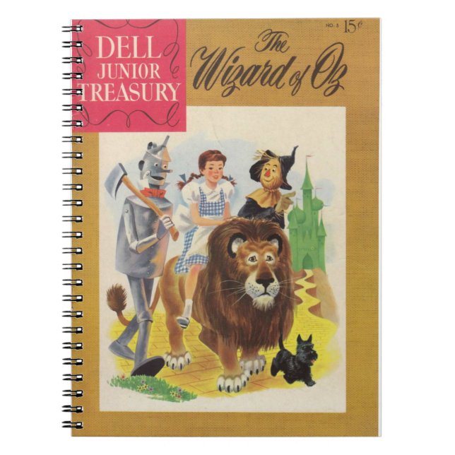 Wizard of oz - Retro Comics  - Fantasy - Retro Notebook (Front)