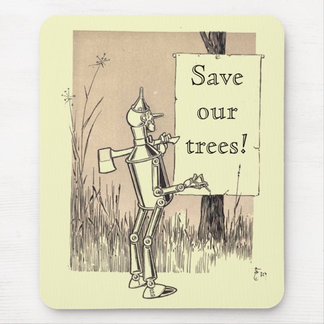 Wizard of Oz Save Our Trees Mouse Mat (Front)