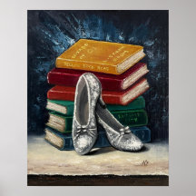 Wizard of Oz Silver Shoes Giclee Print