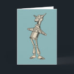 Wizard of Oz Tin Man Card<br><div class="desc">Vintage illustration of the Tin Man (Tin Woodman) from the Wonderful Wizard of Oz,  first edition,  published in 1900. Written by L. Frank Baum,  illustrated by W. W. Denslow.</div>