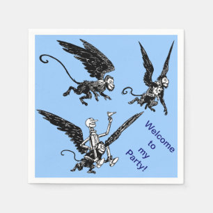 Wizard of Oz, Tin Man Custom Children's Party Napkin