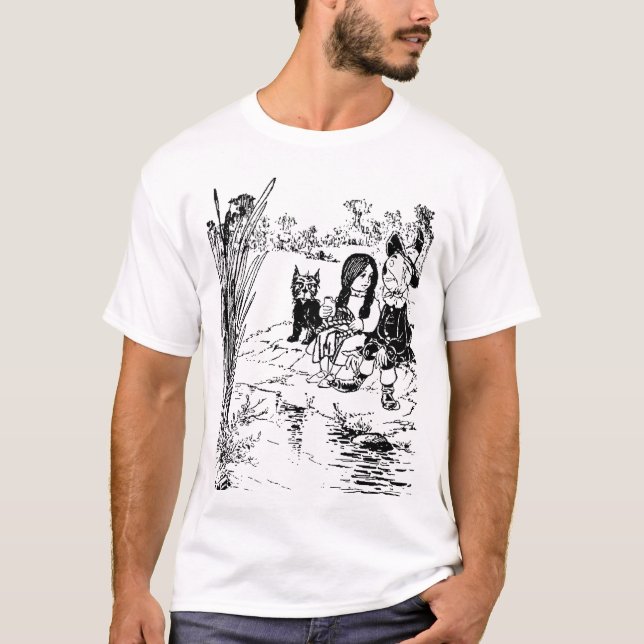 Wizard of Oz Toto, Dorothy and Scarecrow T-Shirt (Front)