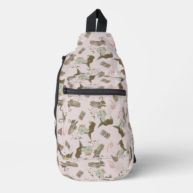 Wizard of Oz™ Wicked Witch™ Crystal Ball Pattern Sling Bag (Front)