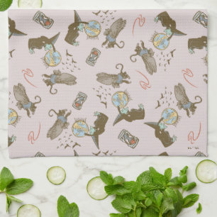 Wizard of Oz™ Wicked Witch™ Crystal Ball Pattern Tea Towel