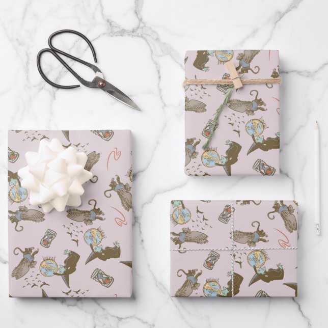 Wizard of Oz™ Wicked Witch™ Crystal Ball Pattern Wrapping Paper Sheet (Front)