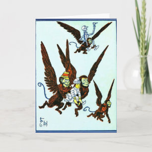 Wizard of Oz Winged monkeys flying monkeys Card