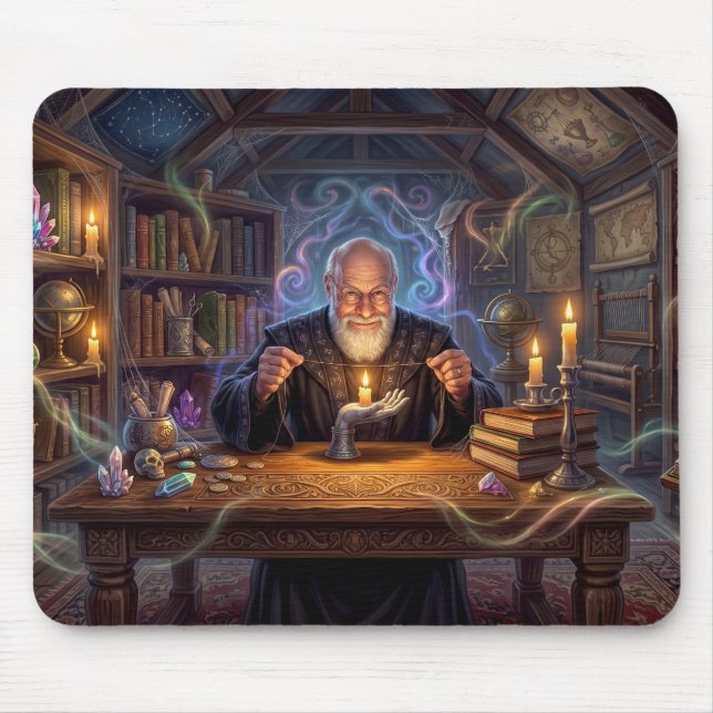 Wizard of Powerful Minimalism Mouse Mat (Front)