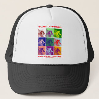 Wizard Of Wireless (Nikola Tesla Nine Pictures) Trucker Hat