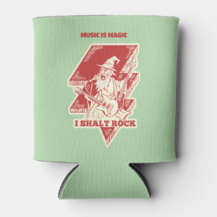 Wizard playing guitar can cooler