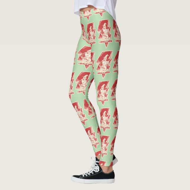 Wizard playing guitar leggings (Left)