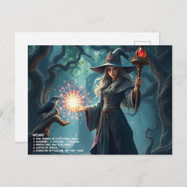 Wizard Postcard (Front/Back)