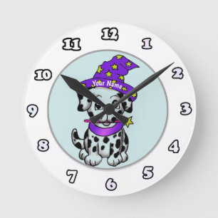 Wizard Puppy Dog clock