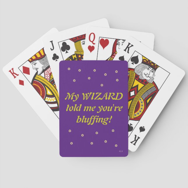 wizard quote playing cards (Back)