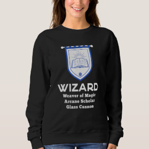 Wizard Rpg Class - Glass Cannon Gaming Sweatshirt