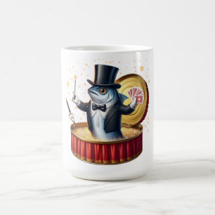 Wizard Sardine Escape Magic Comedy Ocean Fun Coffee Mug