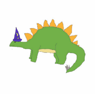 Wizard Stegosaurus sculpture Standing Photo Sculpture
