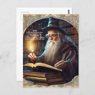 Wizard Study Postcard