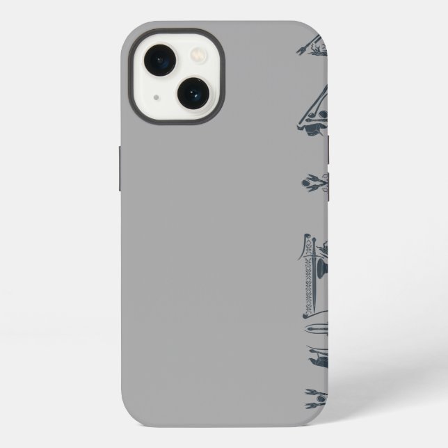 Wizard Weapon Collage iPhone Case (Back)