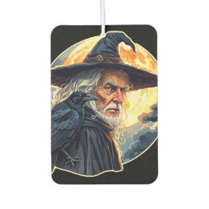 Wizard with a Raven - Halloween Fan Fun 2 Car Air Freshener