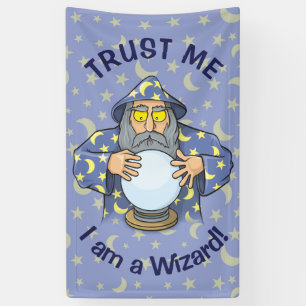 Wizard with Ball Banner