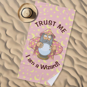 Wizard with Ball Beach Towel
