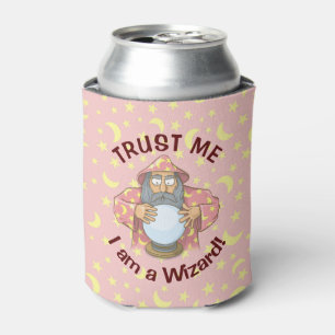 Wizard with Ball Can Cooler