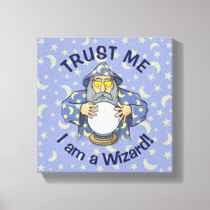 Wizard with Ball Canvas Print