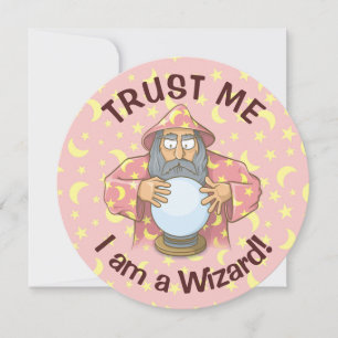 Wizard with Ball Invitation