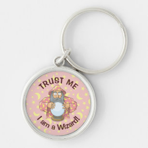 Wizard with Ball Key Ring