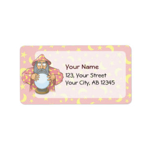 Wizard with Ball Label