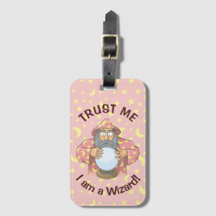 Wizard with Ball Luggage Tag