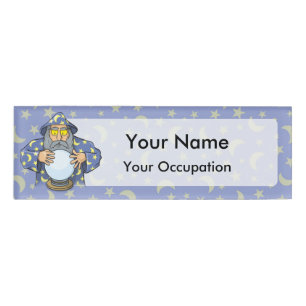 Wizard with Ball Name Tag
