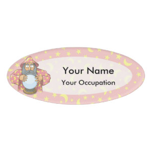 Wizard with Ball Name Tag