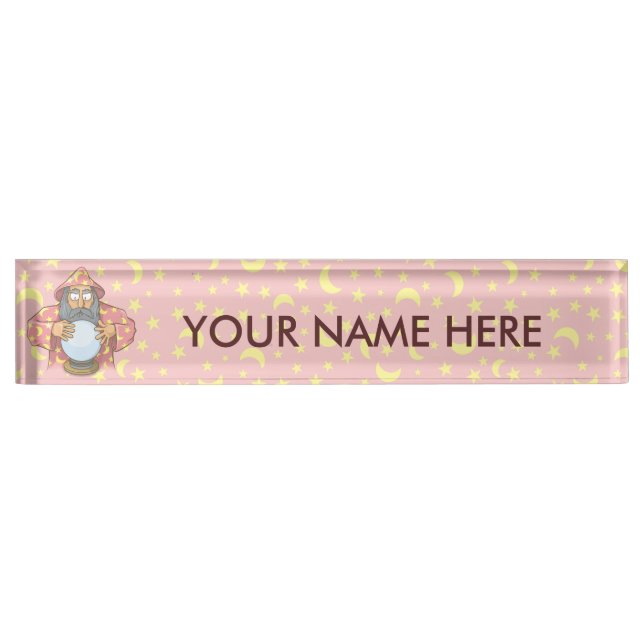 Wizard with Ball Nameplate (Front)