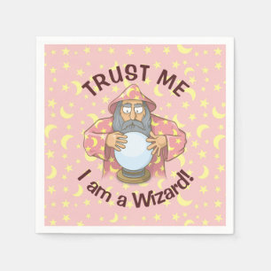 Wizard with Ball Napkin