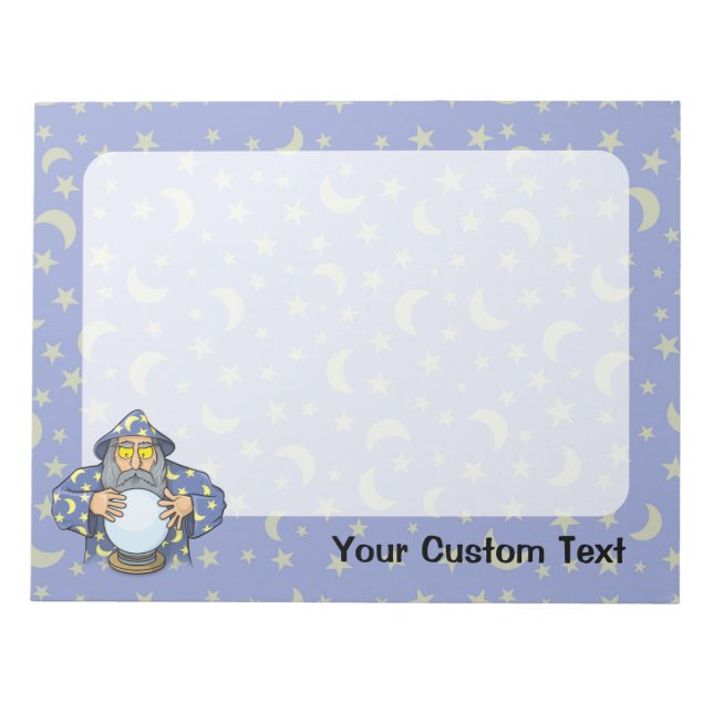 Wizard with Ball Notepad (Front)