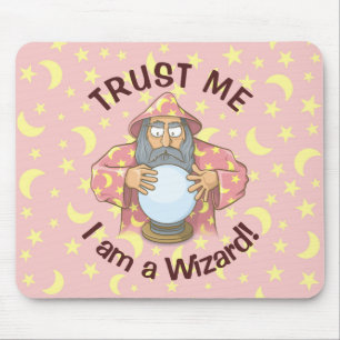 Wizard with Ball Old wizard with blue cape looking Mouse Mat