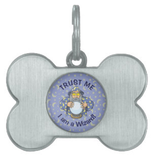 Wizard with Ball Pet ID Tag
