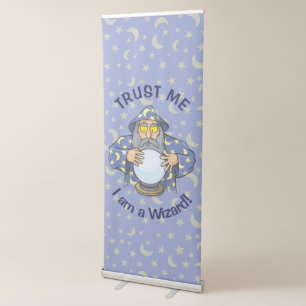Wizard with Ball Retractable Banner