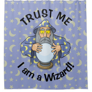 Wizard with Ball Shower Curtain