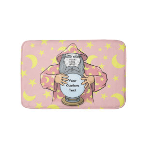 Wizard with your face bath mat