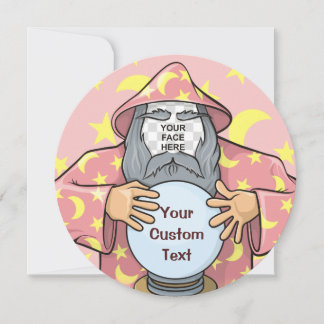 Wizard with your face invitation