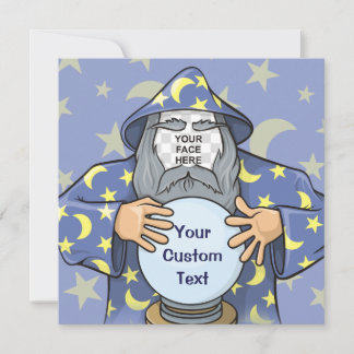 Wizard with your face invitation