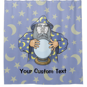 Wizard with your face shower curtain