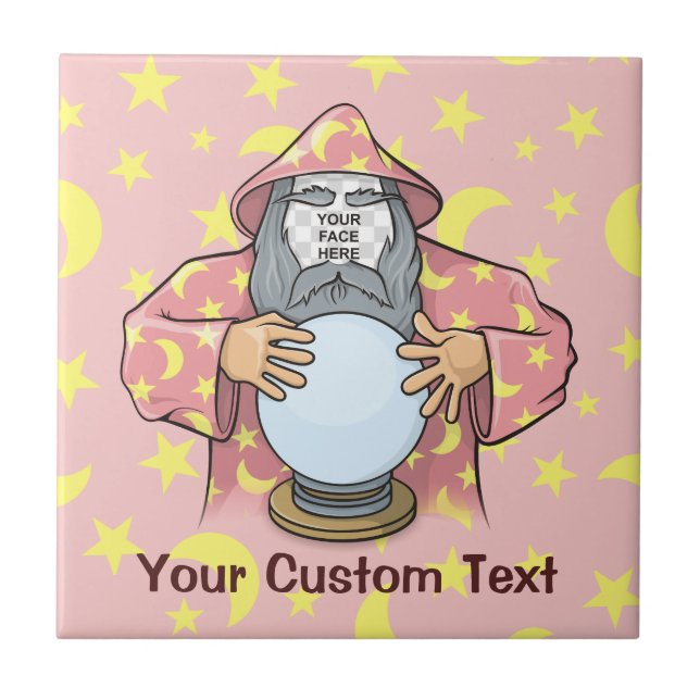 Wizard with your face tile (Front)