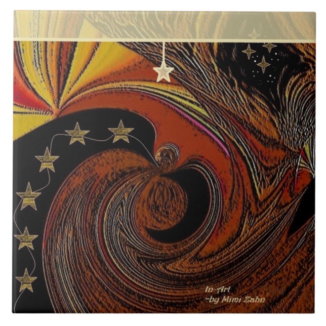 "Wizardry" Ceramic Photo Tile (Front)