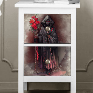 Wizardry   Shadowy Dark Witch Glowing Red Eyes Tissue Paper