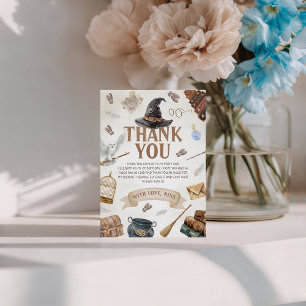 Wizards Birthday Thank You Card