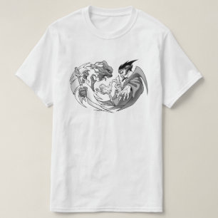 Wizards' Duel Fantasy Art Gamer Graphic T-Shirt