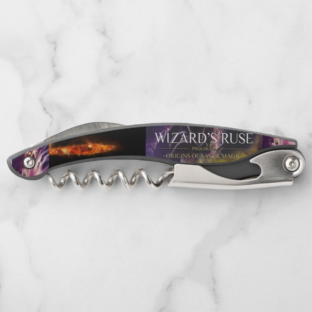 Wizard's Ruse Cork Screw Bottle Opener (Back)